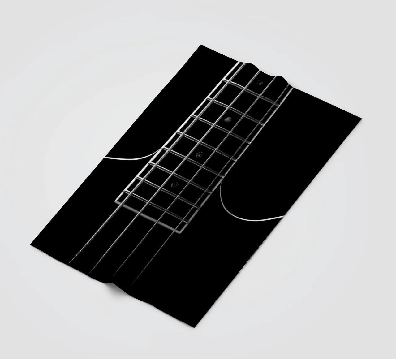 Basso nero coperta in pile da anderm