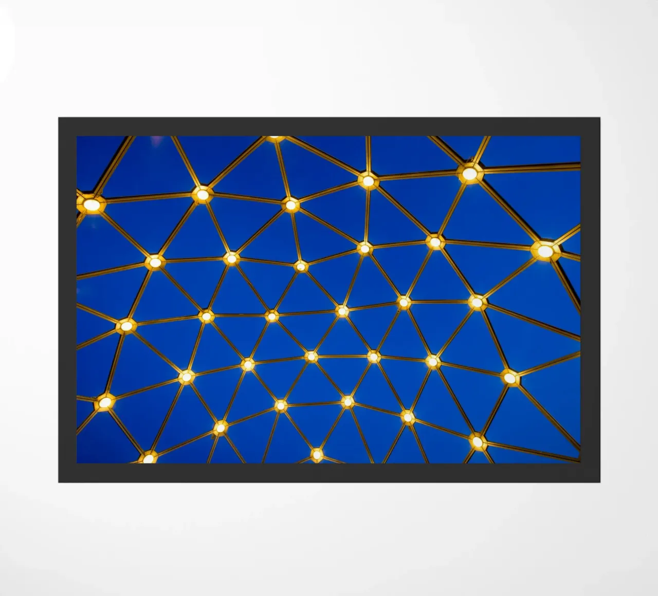 Lampade su sfondo blu zerbino da anderm