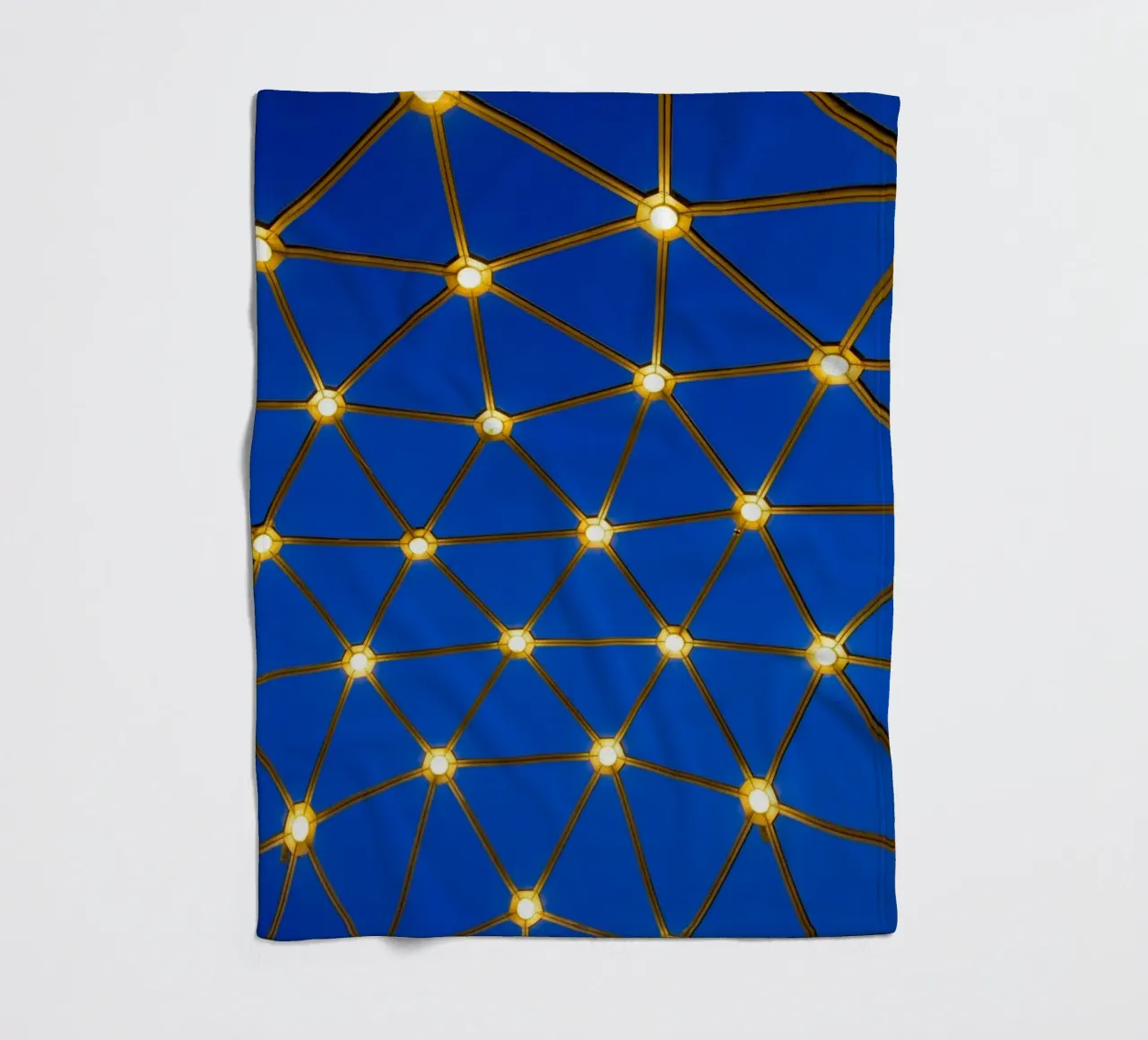 Lampade su sfondo blu coperta in pile da anderm