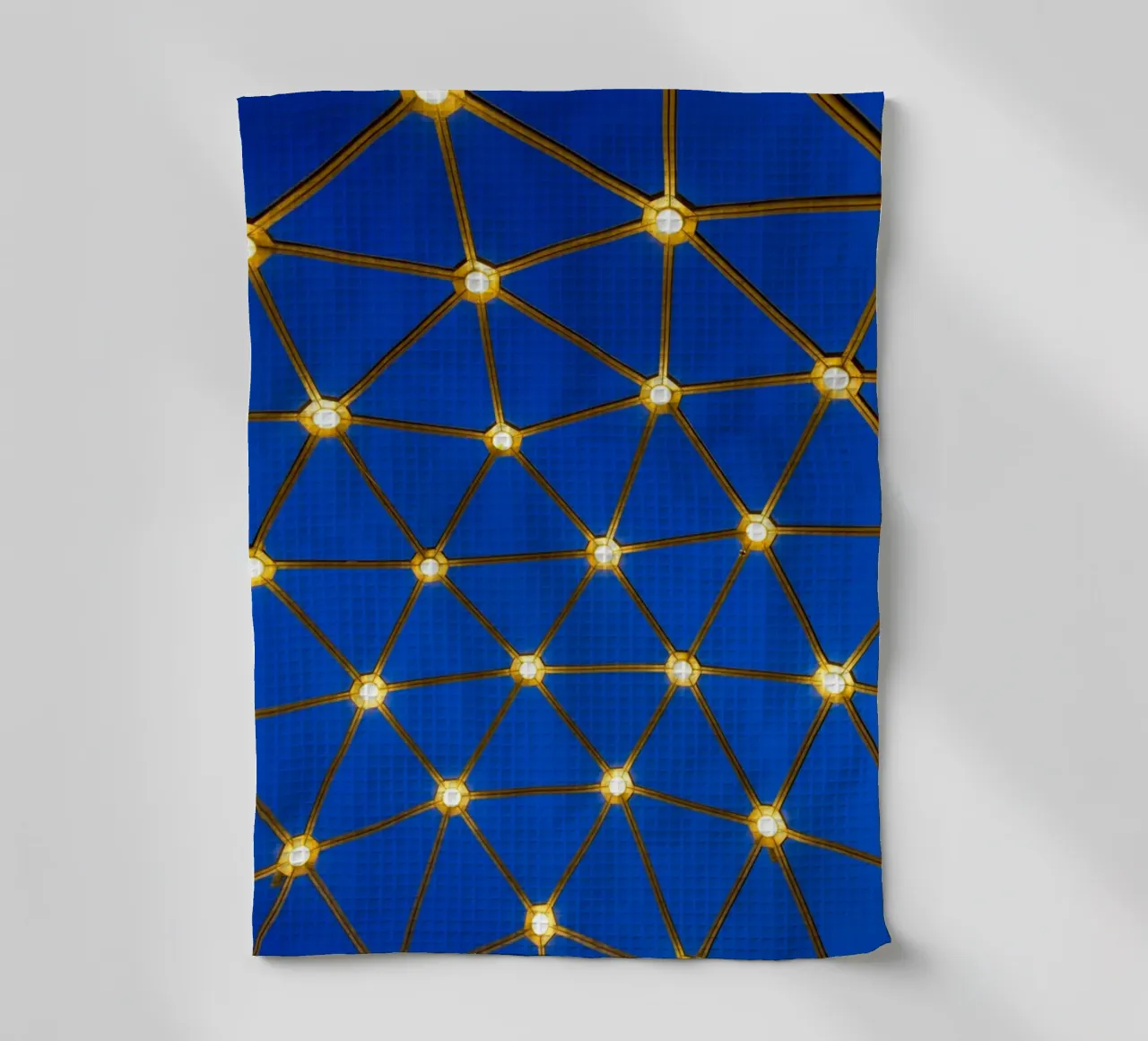 Lampade su sfondo blu canovaccio da cucina da anderm