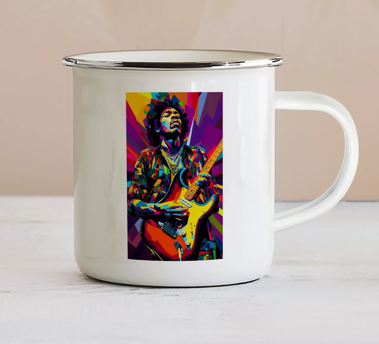 Jimi Hendrix tazza in smalto da HopeStudio