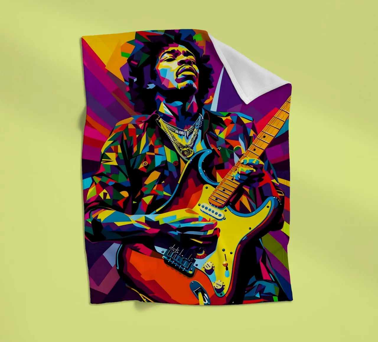 Jimi Hendrix coperta in pile da HopeStudio