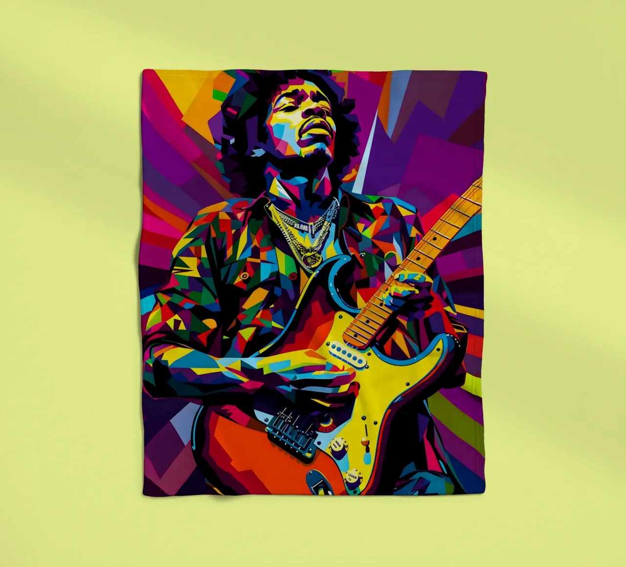 Jimi Hendrix coperta in pile da HopeStudio