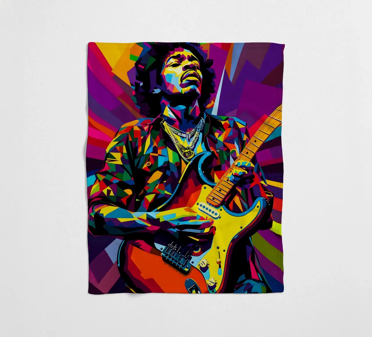 Jimi Hendrix coperta in pile da HopeStudio