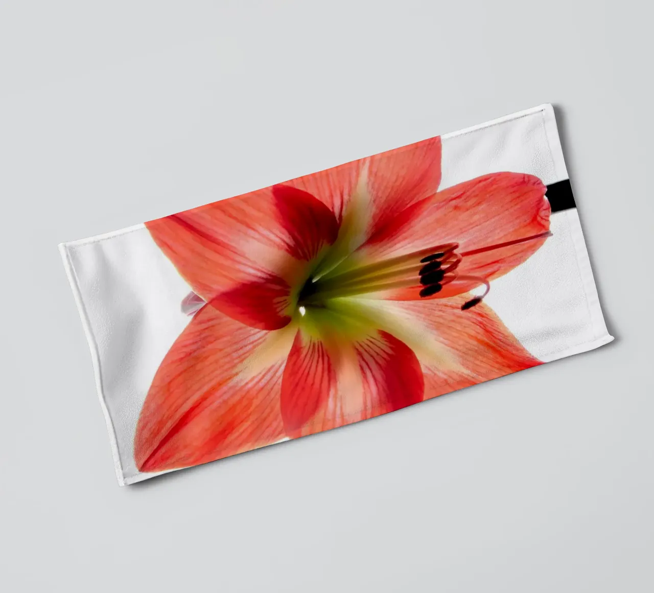 Amaryllis rosso asciugamano da bagno da anderm