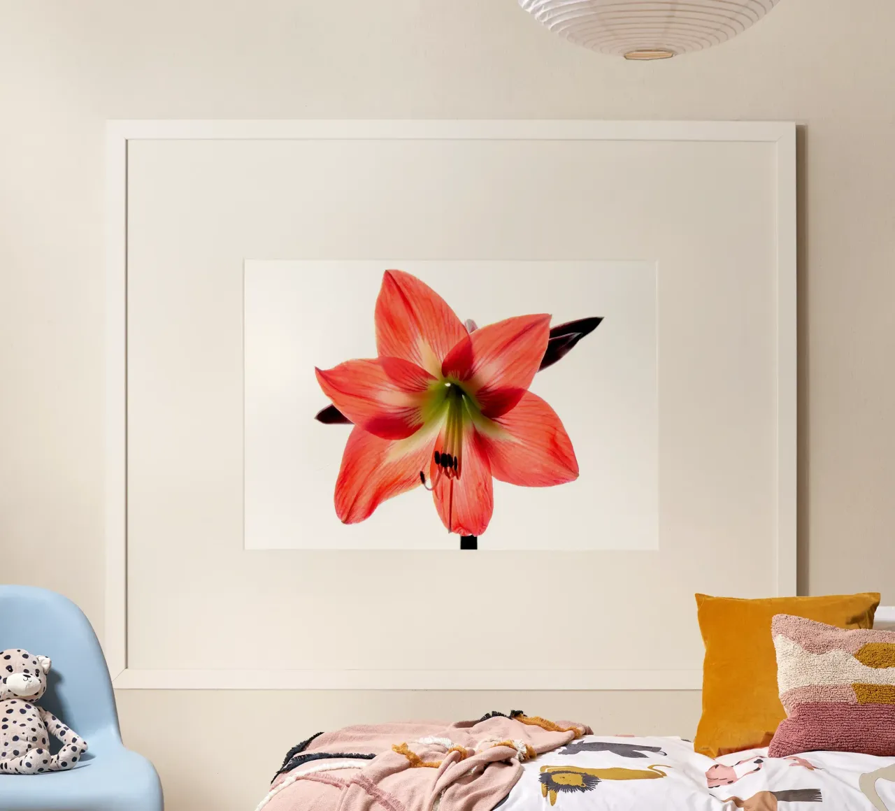 Amaryllis rosso carta hahnemühle da anderm