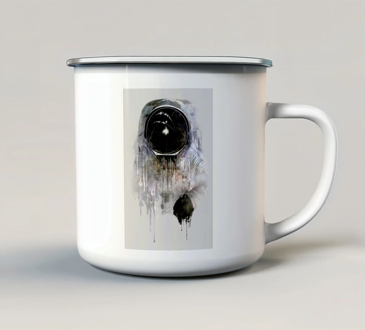 The Astronaut tazza in smalto da Dániel Taylor