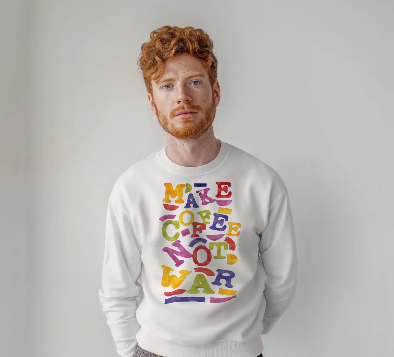 Preparate il caffè, non la guerra felpa da Gunawan Rb