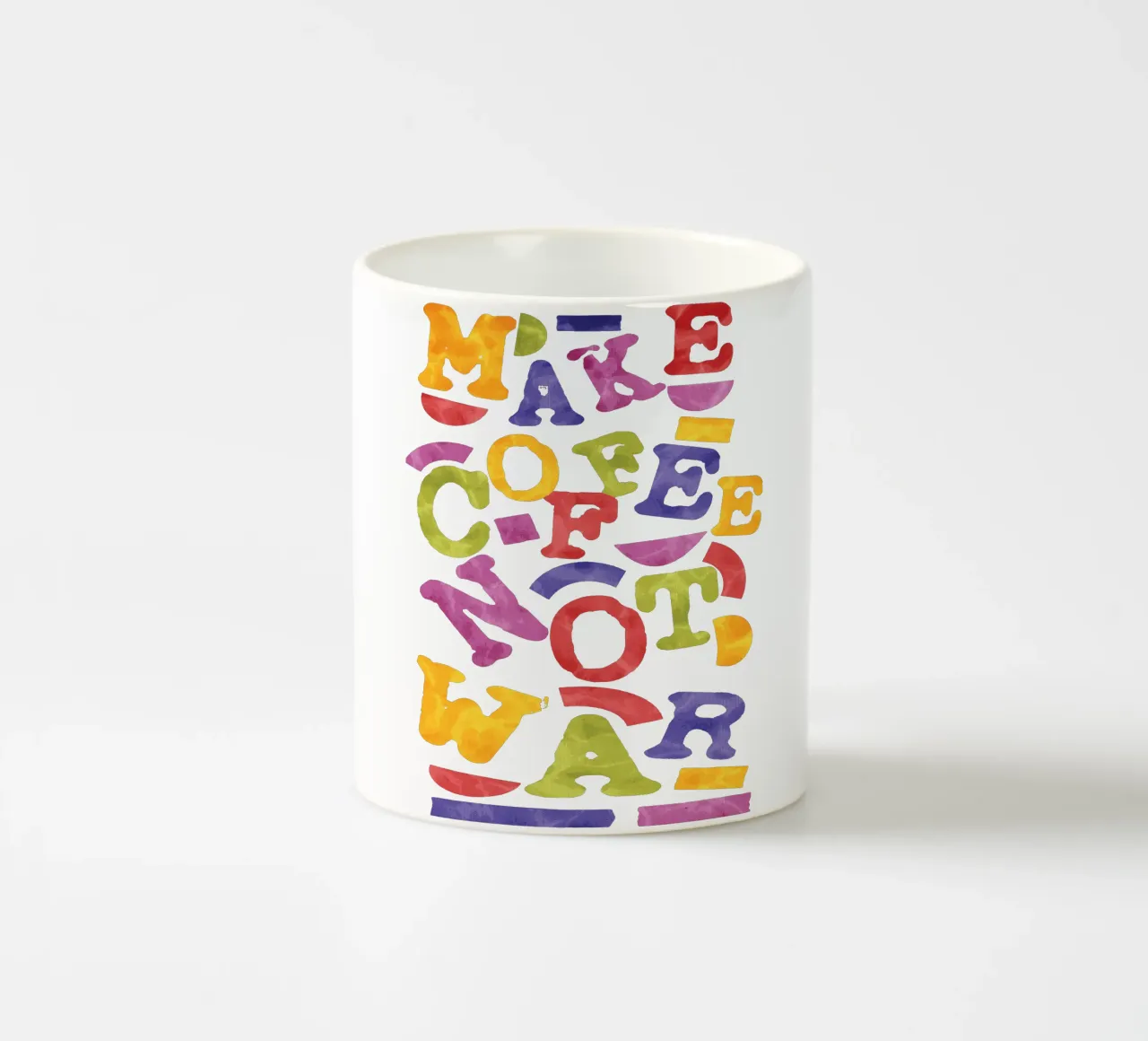 Preparate il caffè, non la guerra tazza in ceramica da Gunawan Rb