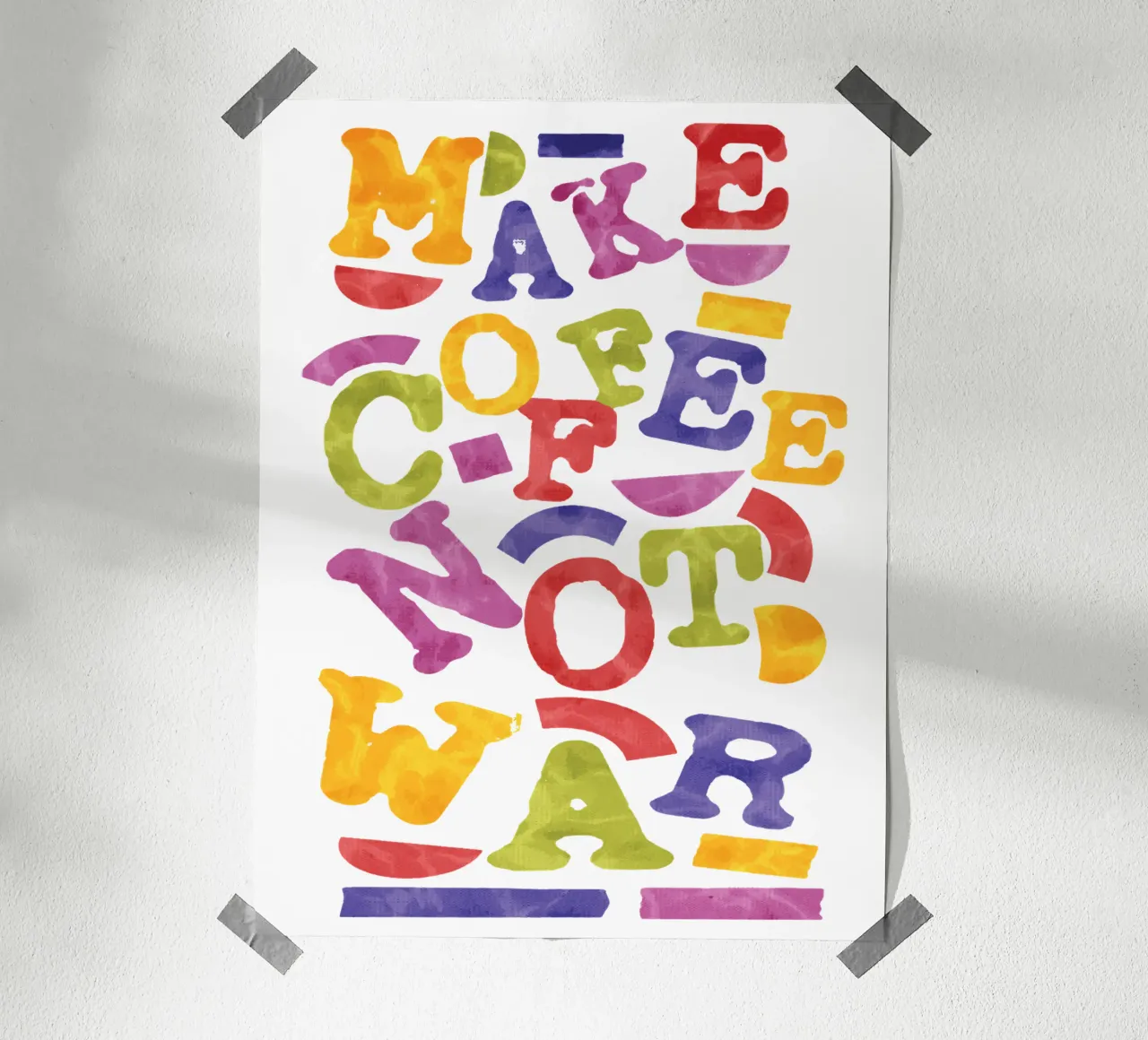 Preparate il caffè, non la guerra carta hahnemühle da Gunawan Rb