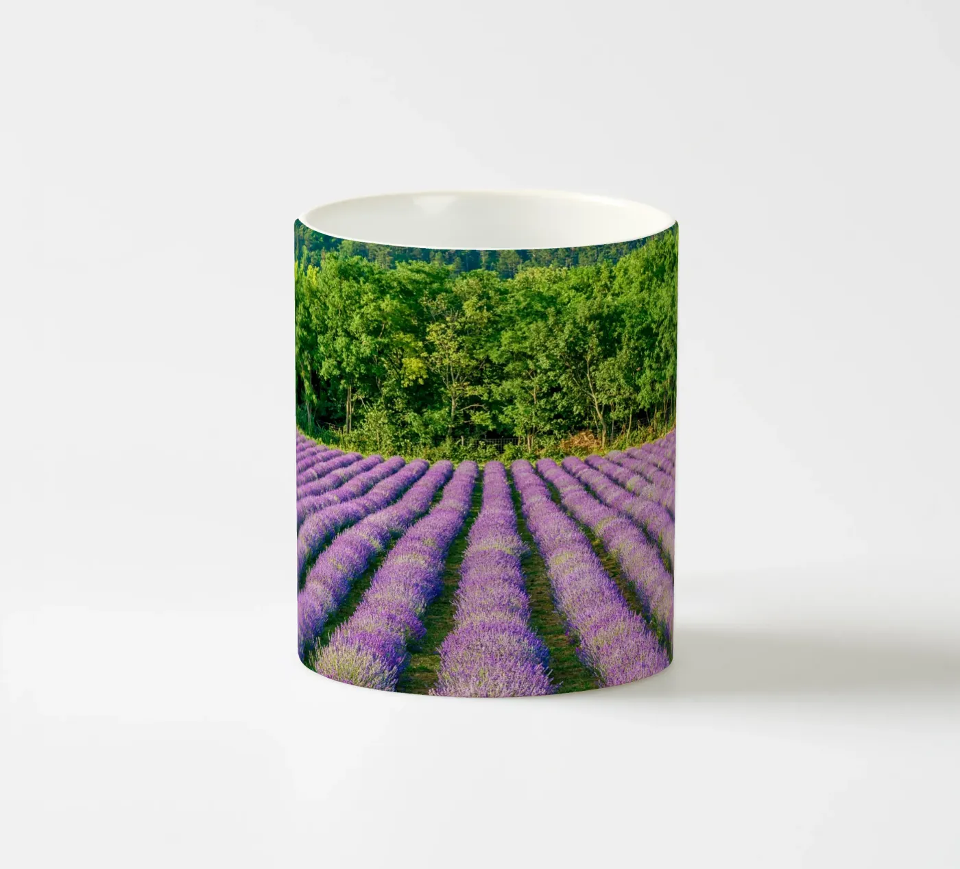 Levander field ceramic mug by anderm