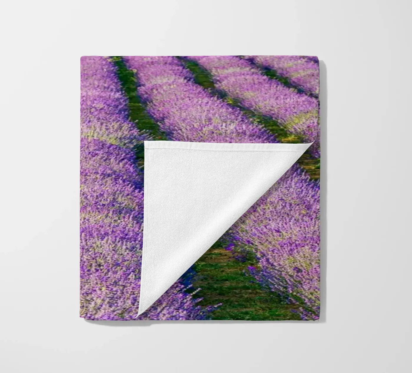 Levander field beach towel by anderm
