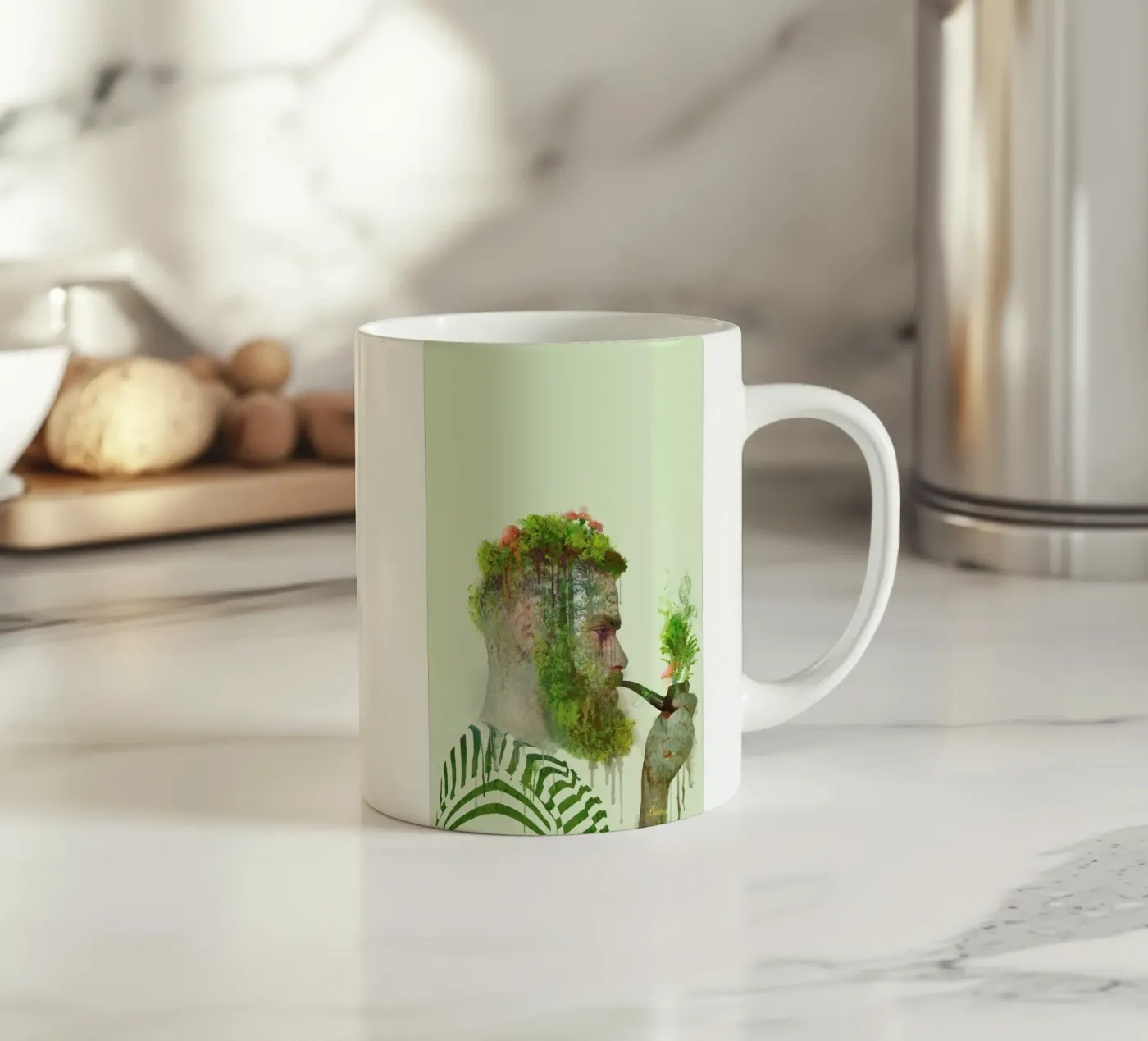 Bloom Keramik Tasse von Dániel Taylor