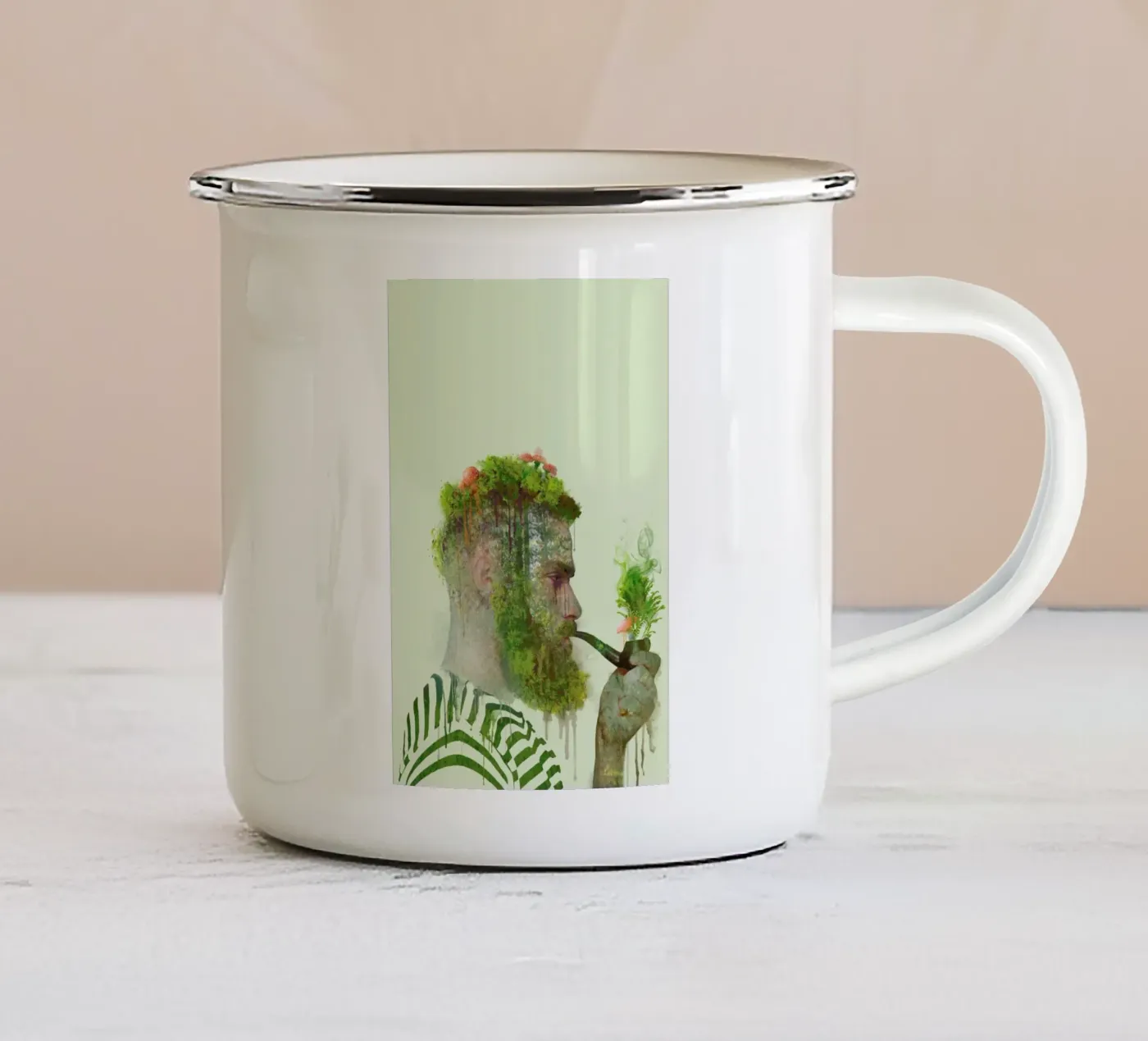 Bloom enamel mug by Dániel Taylor