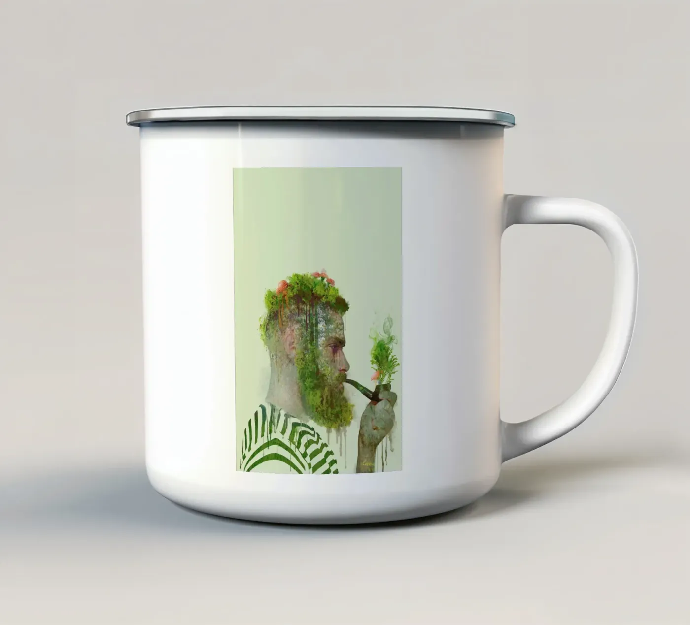Bloom enamel mug by Dániel Taylor