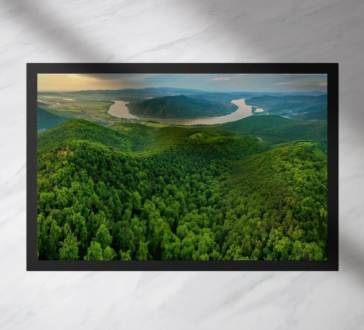 Danube bend Fußmatte von anderm