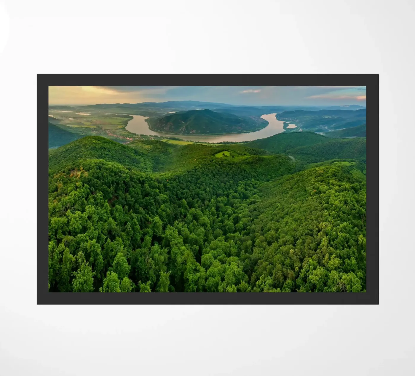 Danube bend Fußmatte von anderm