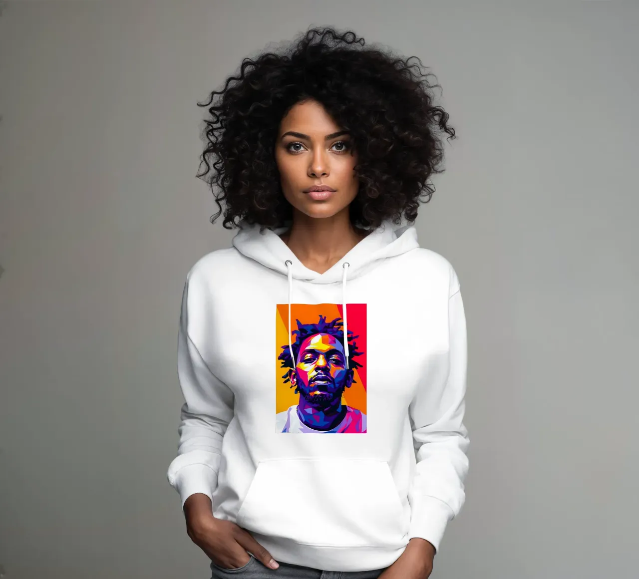 Kendrick Lamar felpa con cappuccio da HopeStudio