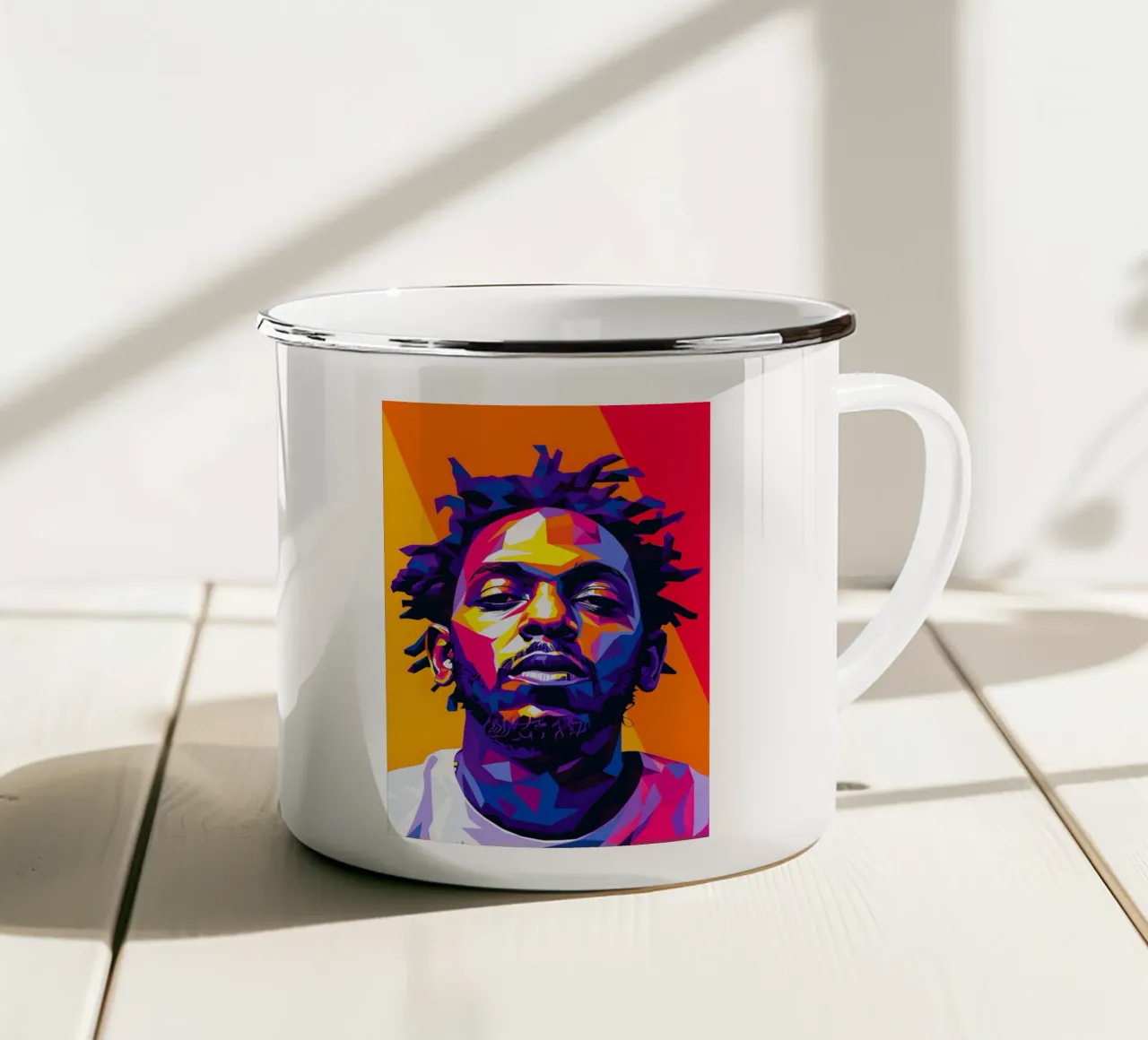 Kendrick Lamar tazza in smalto da HopeStudio