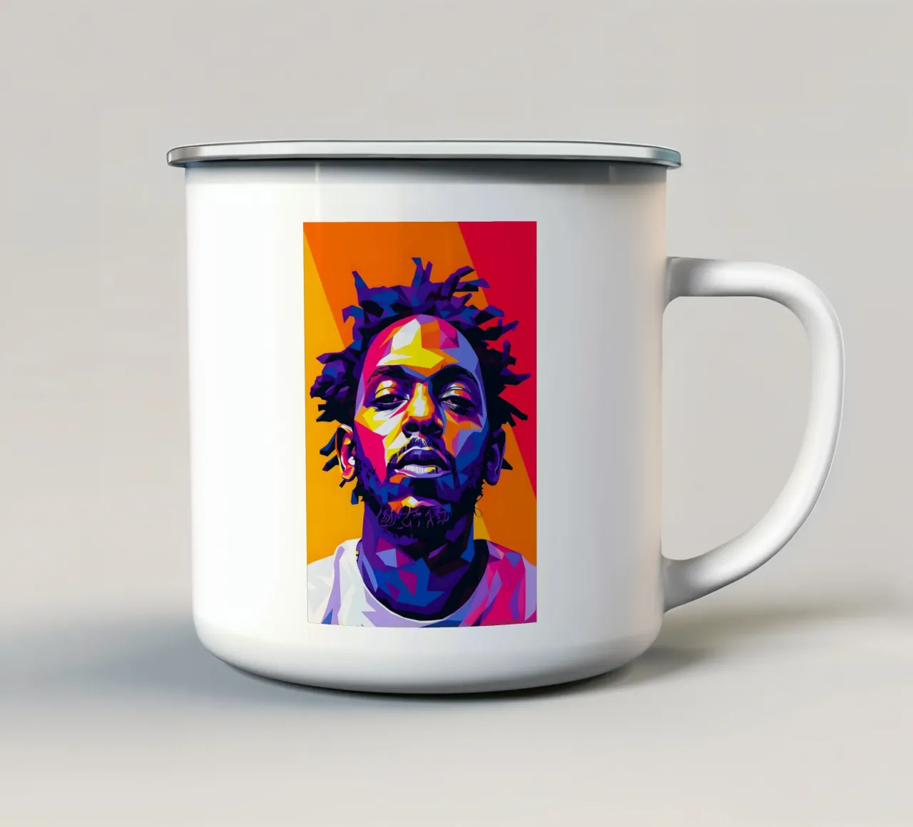 Kendrick Lamar taza de esmalte de HopeStudio