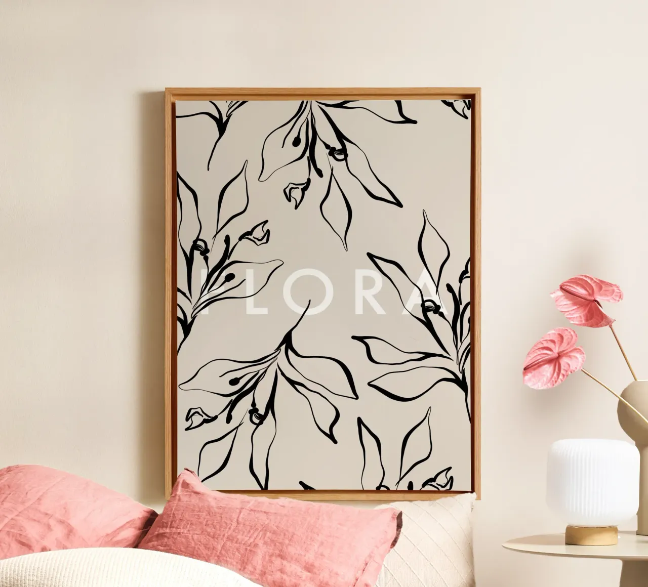 Vie Simple No 54 tela con Cornice a cassetta da treechild