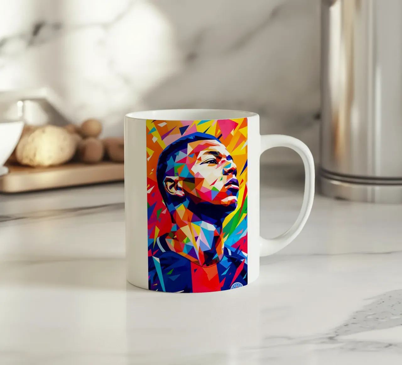 Kylian Mbappe tazza in ceramica da HopeStudio