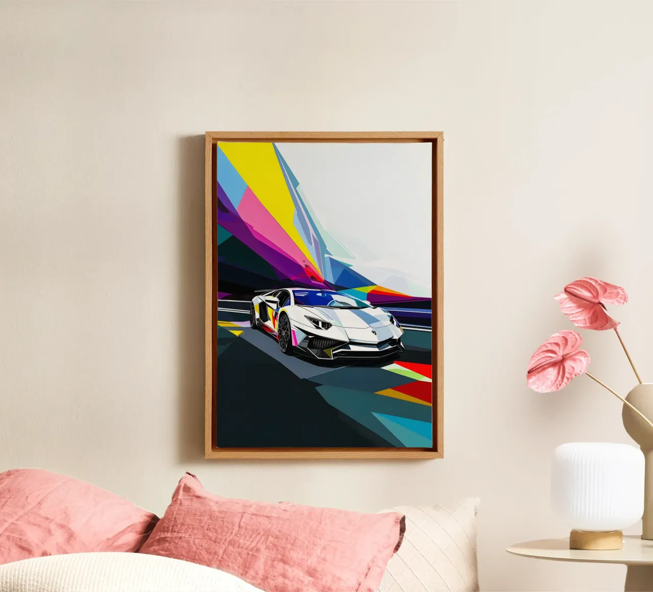 Lamborghini Adventador tela con Cornice a cassetta da HopeStudio