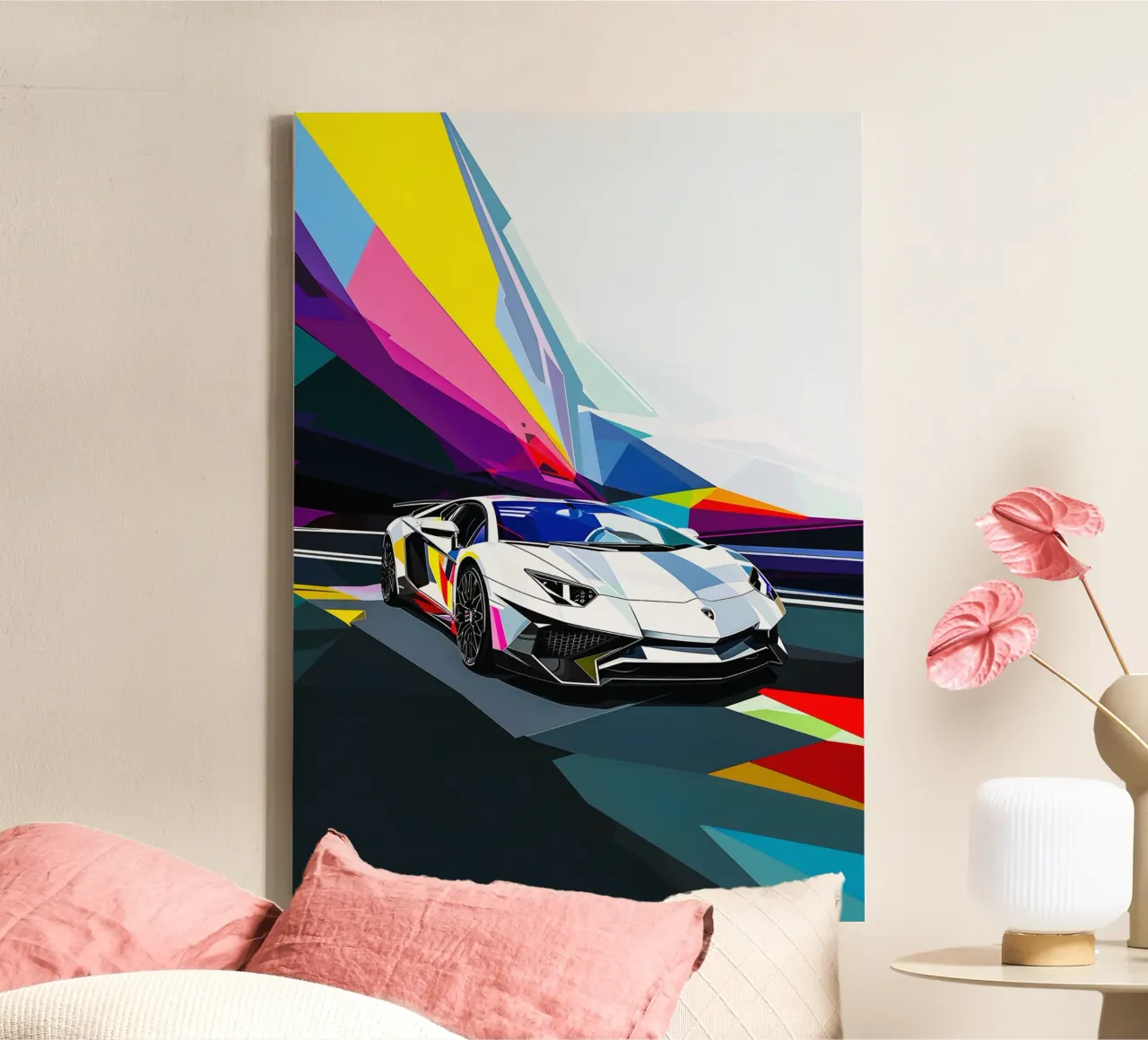 Lamborghini Adventador tela con Cornice a cassetta da HopeStudio