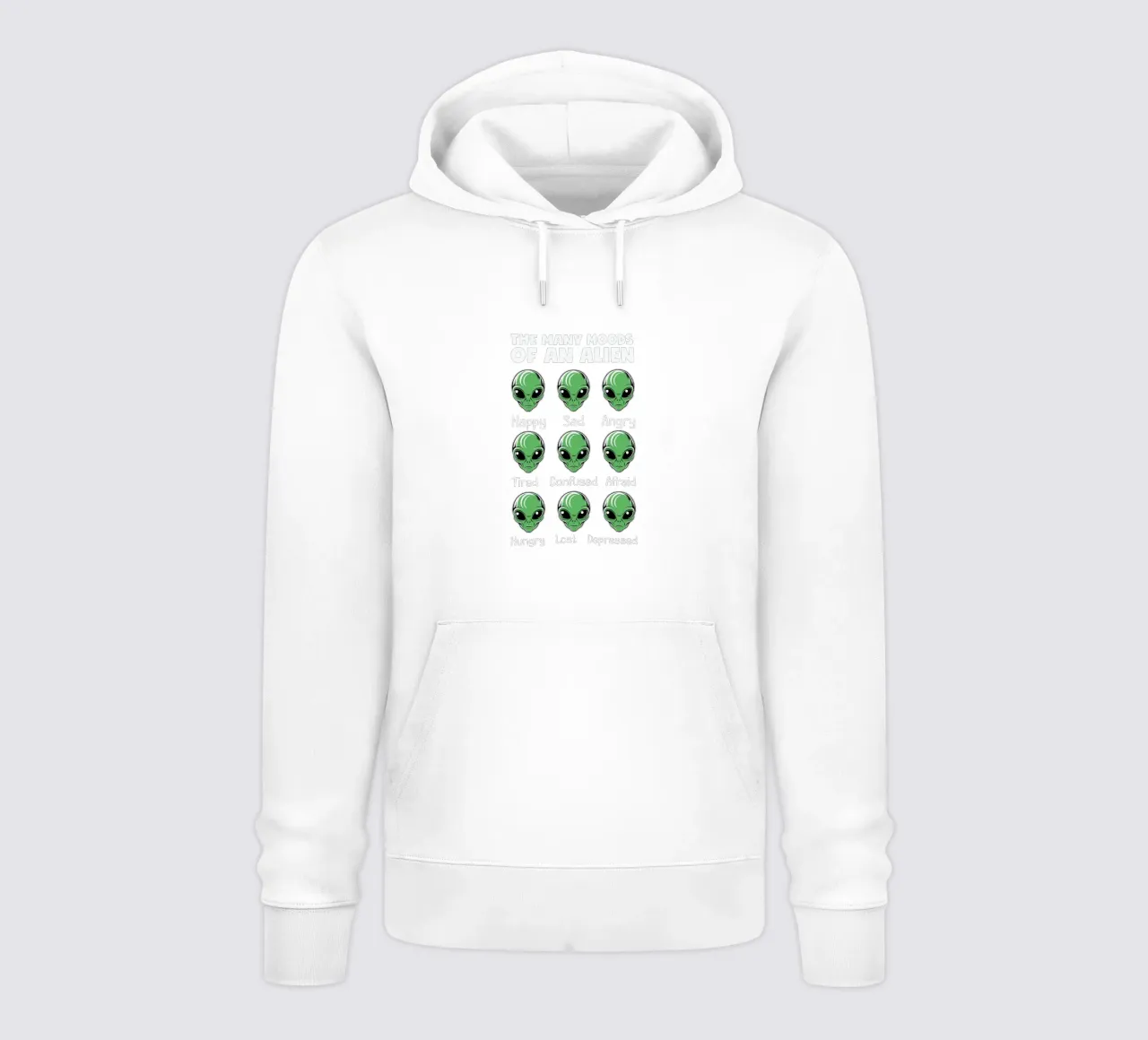 The many moods of an alien sudadera con capucha de edsonramosart