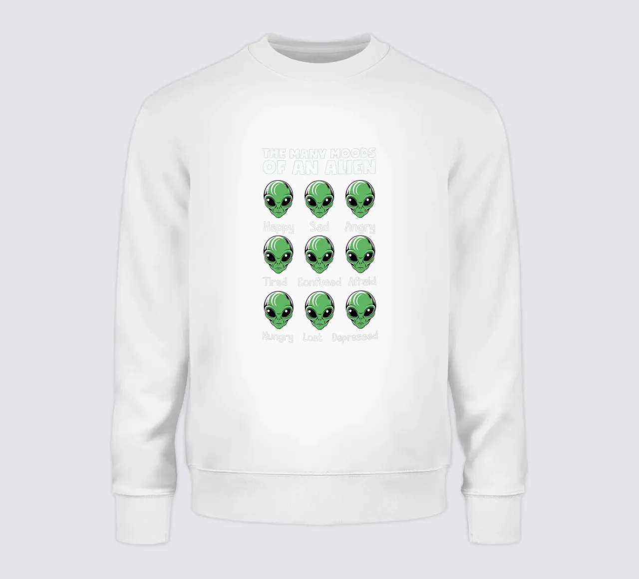 The many moods of an alien felpa da edsonramosart
