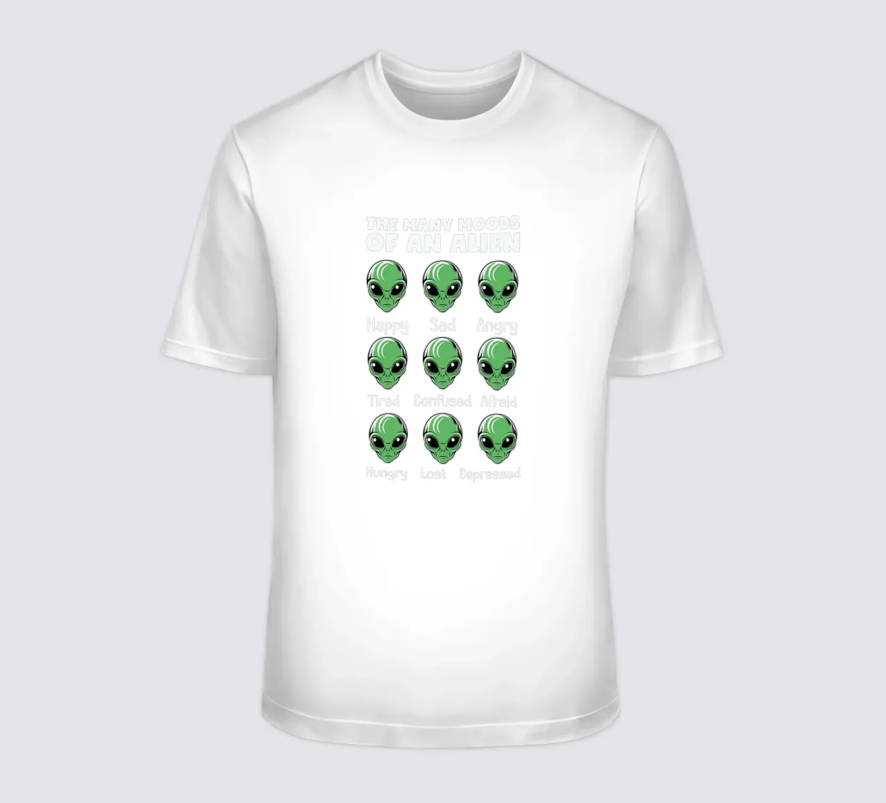 The many moods of an alien camiseta de edsonramosart