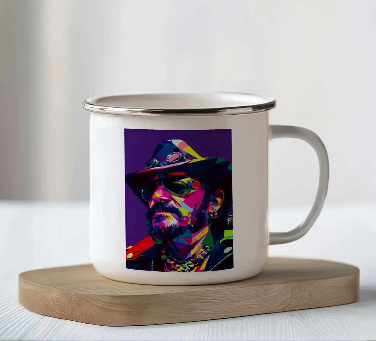 Lemmy British musician tazza in smalto da HopeStudio