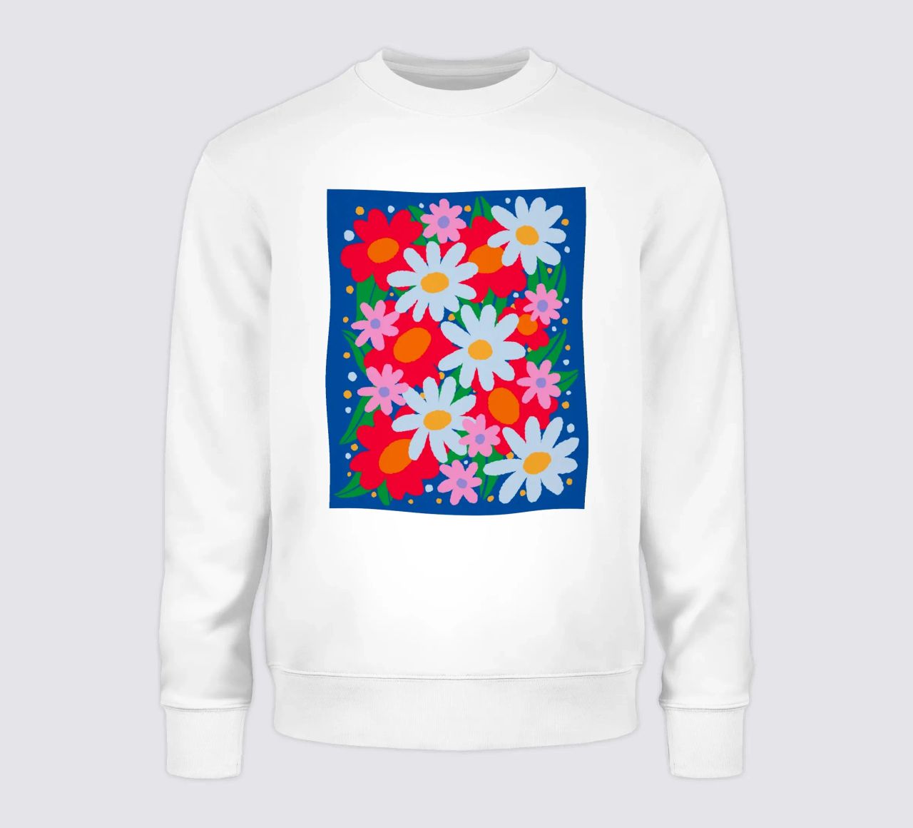 Fiori colorati e audaci felpa da Wackapacka