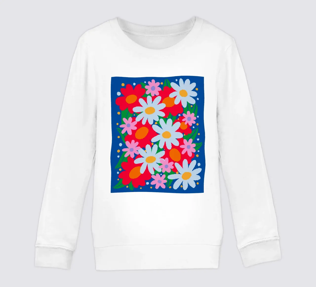 Fiori colorati e audaci felpa bambino da Wackapacka