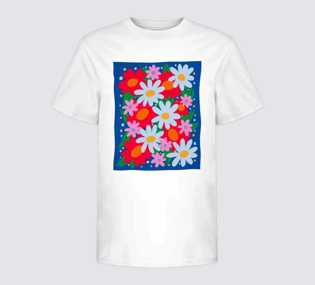 Fleurs colorées et audacieuses t-shirt enfant de Wackapacka