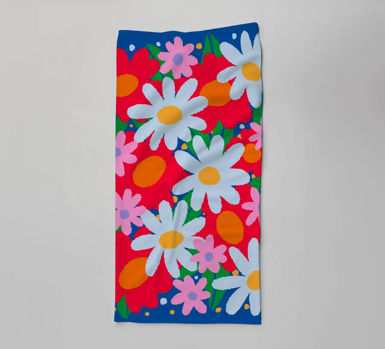 Fiori colorati e audaci asciugamano da bagno da Wackapacka