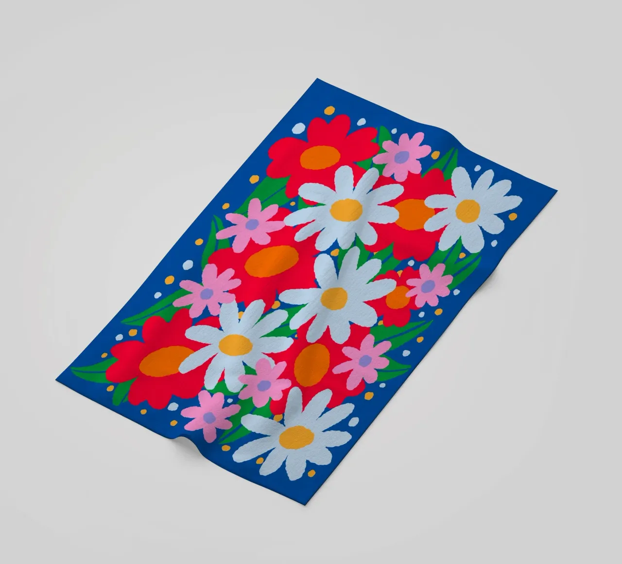 Fiori colorati e audaci telo mare da Wackapacka