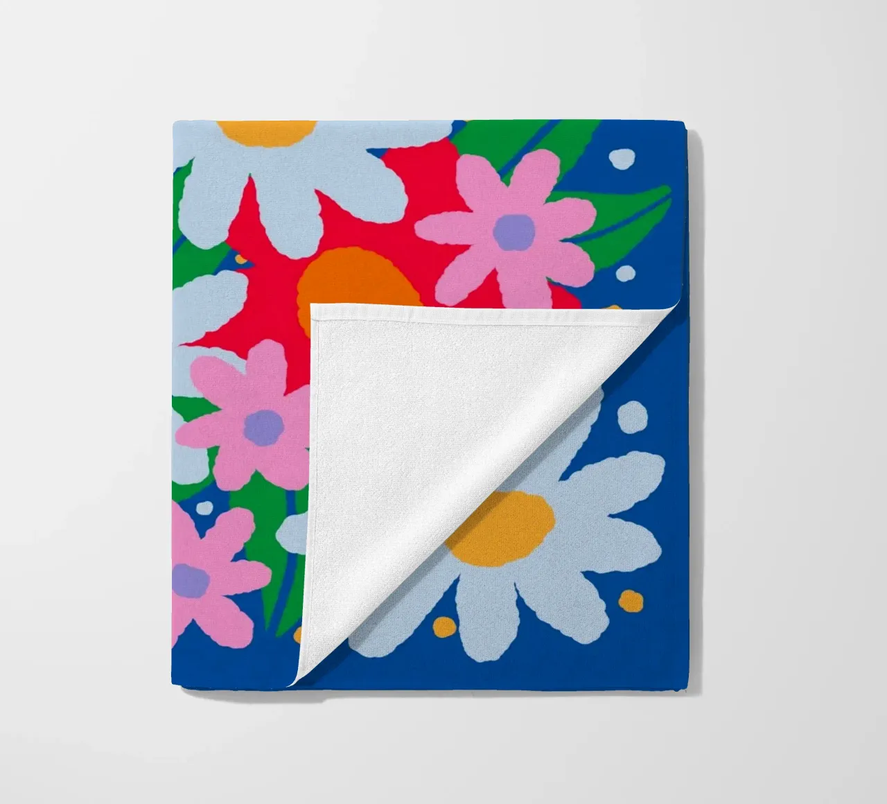 Fiori colorati e audaci telo mare da Wackapacka