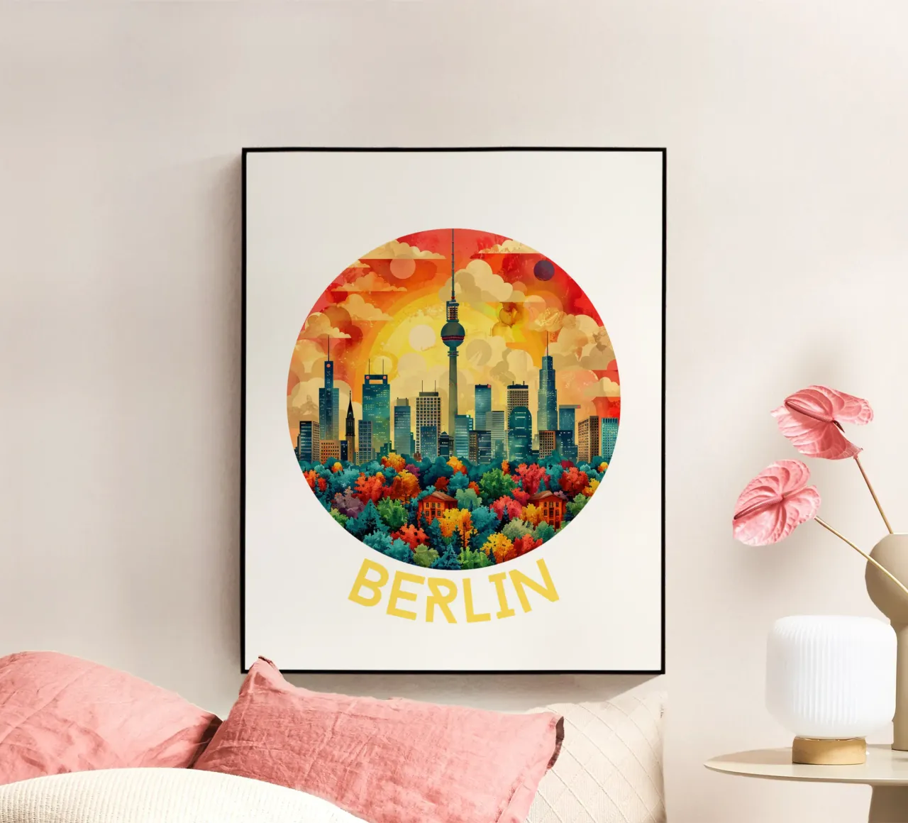 Berlin acrylic glass by Nikis Art Studio