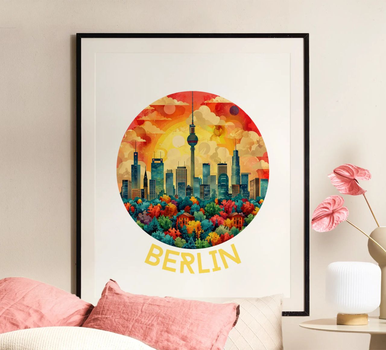 Berlin poster by Nikis Art Studio