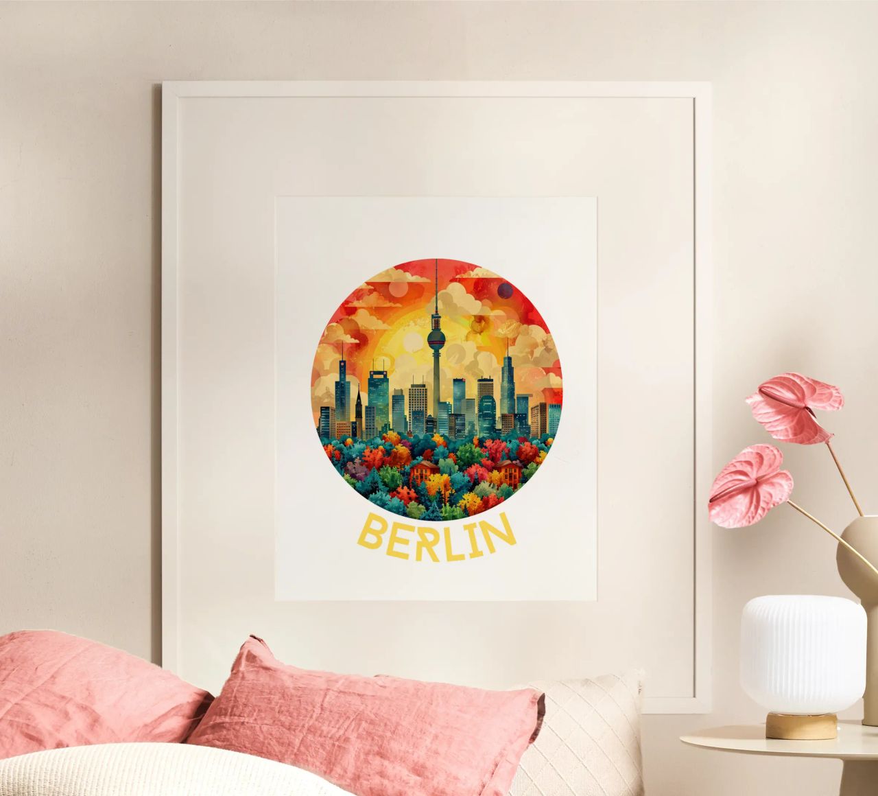 Berlin poster by Nikis Art Studio