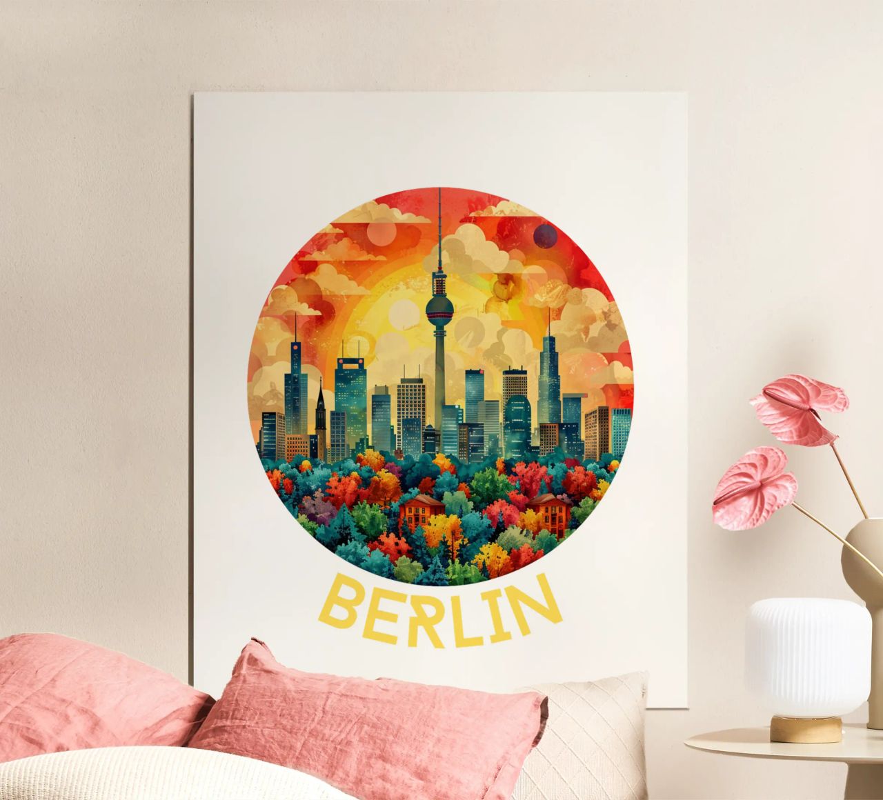 Berlin poster by Nikis Art Studio