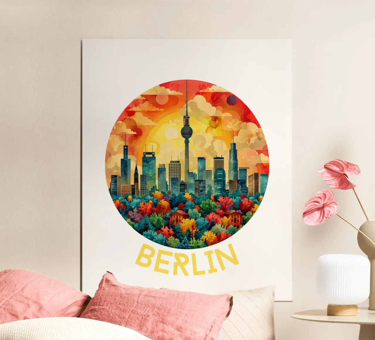 Berlin poster by Nikis Art Studio