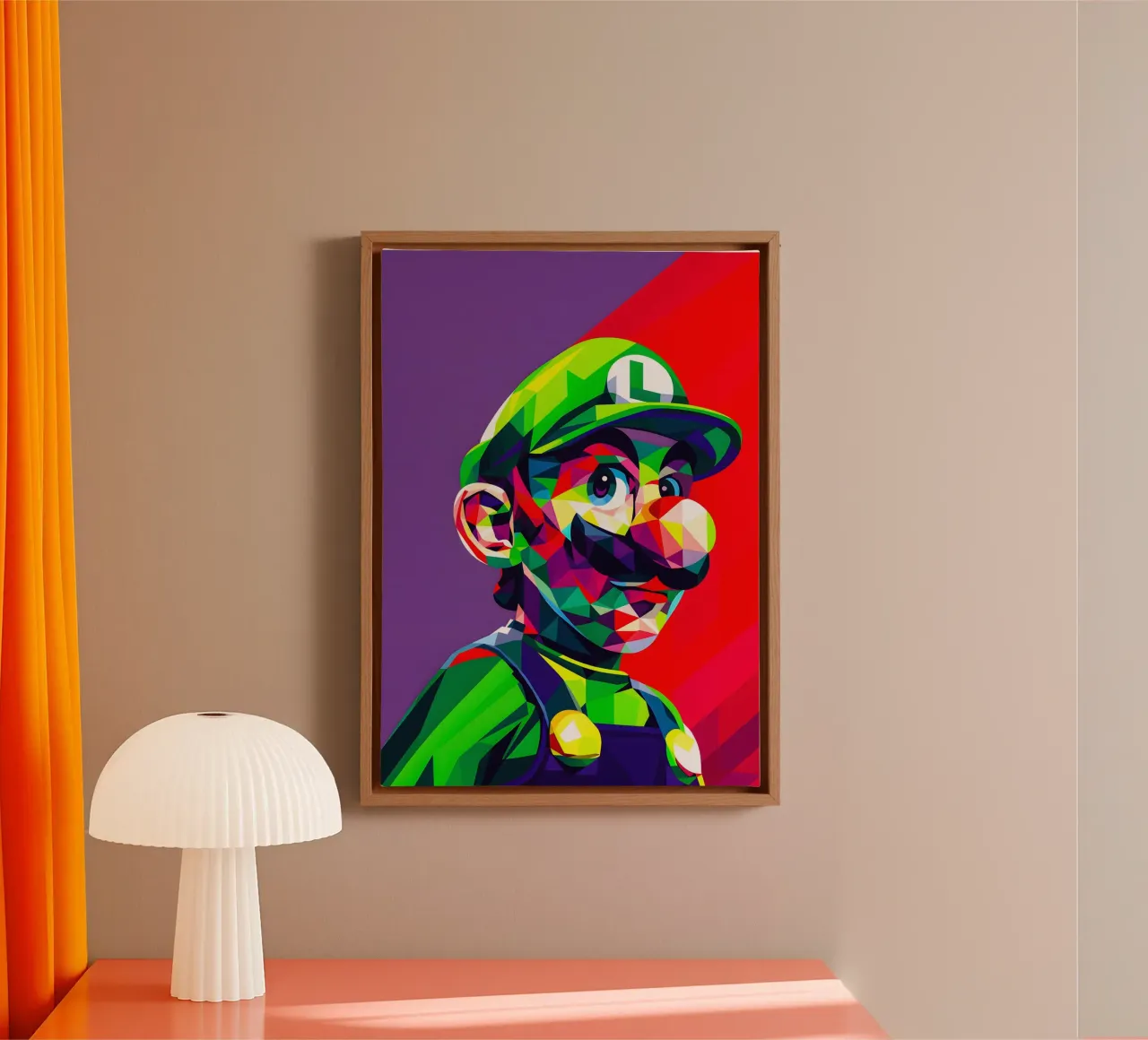 Wpap Luigi tela con Cornice a cassetta da HopeStudio