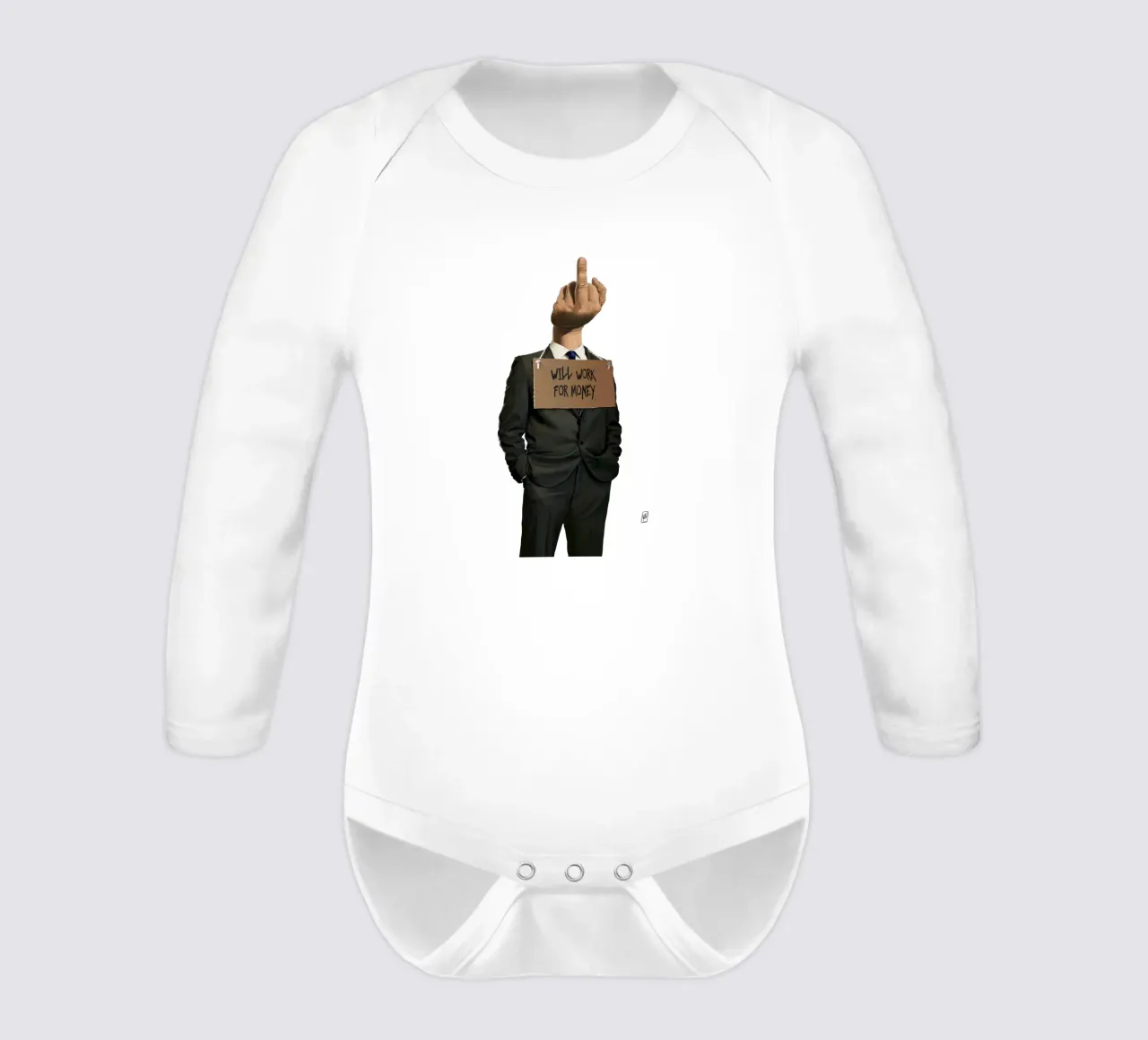Suited - Unicorn body neonato maniche lunghe da Suited