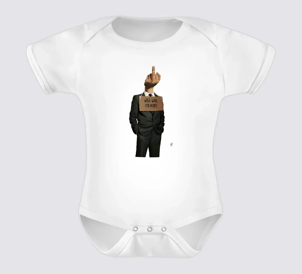 Suited - Unicorn body neonato maniche corte da Suited