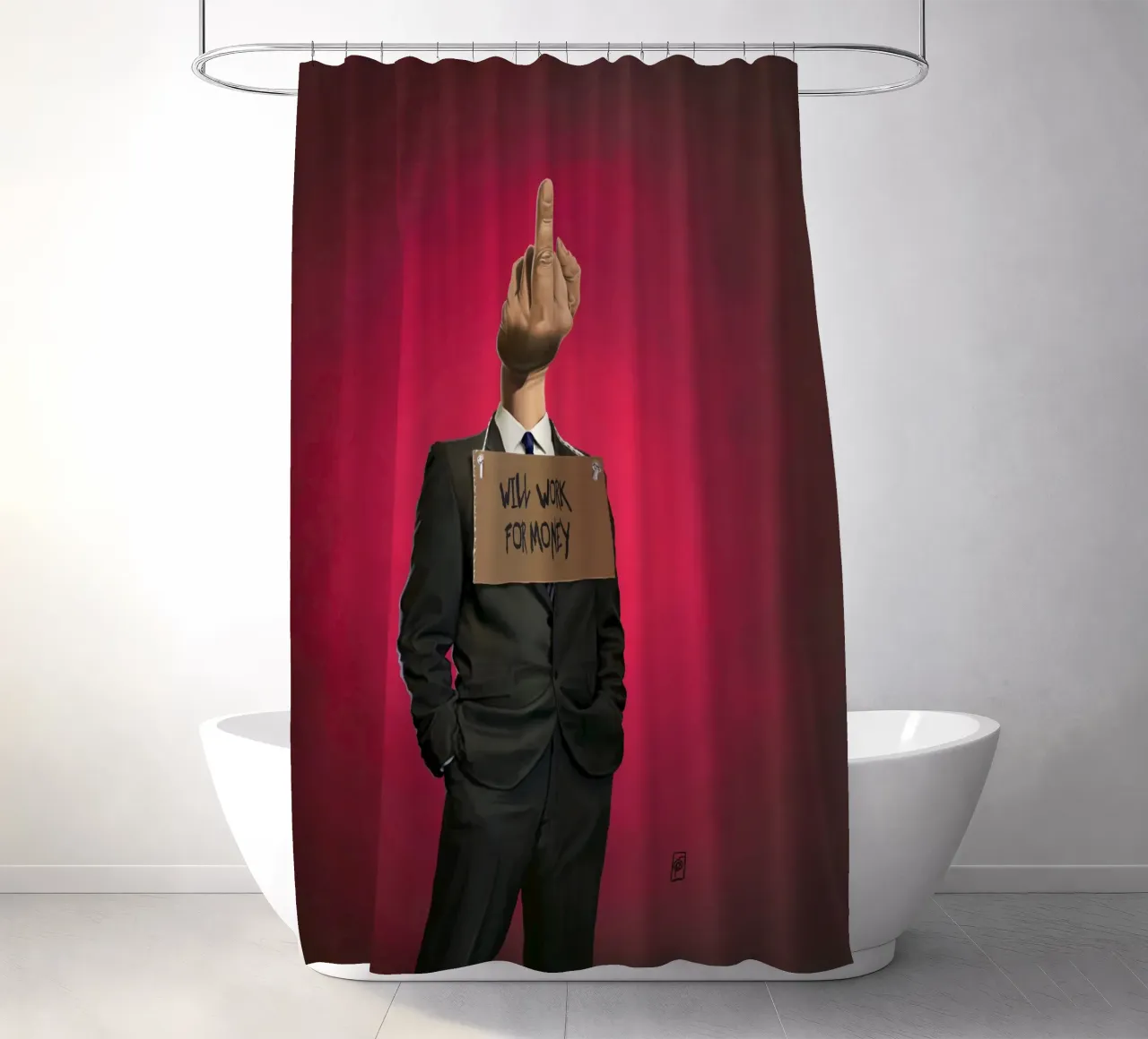 Suited - Unicorn tenda da doccia da Suited