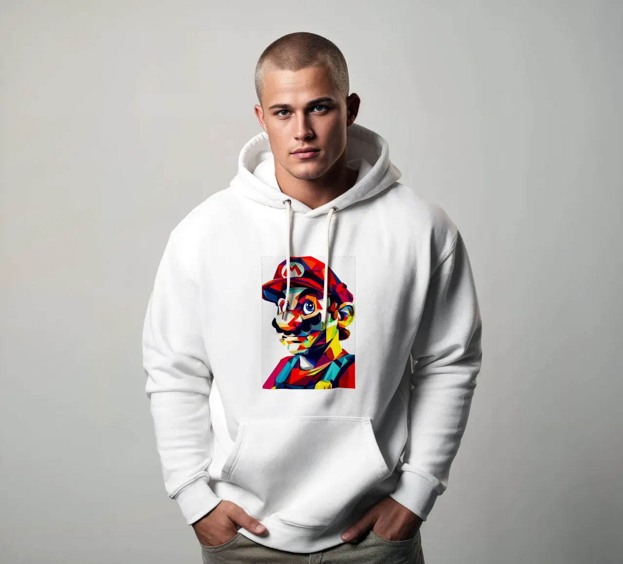 Wpap Mario felpa con cappuccio da HopeStudio