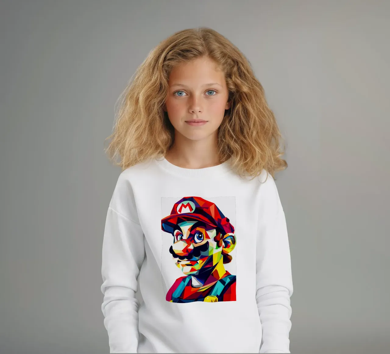 Wpap Mario felpa bambino da HopeStudio
