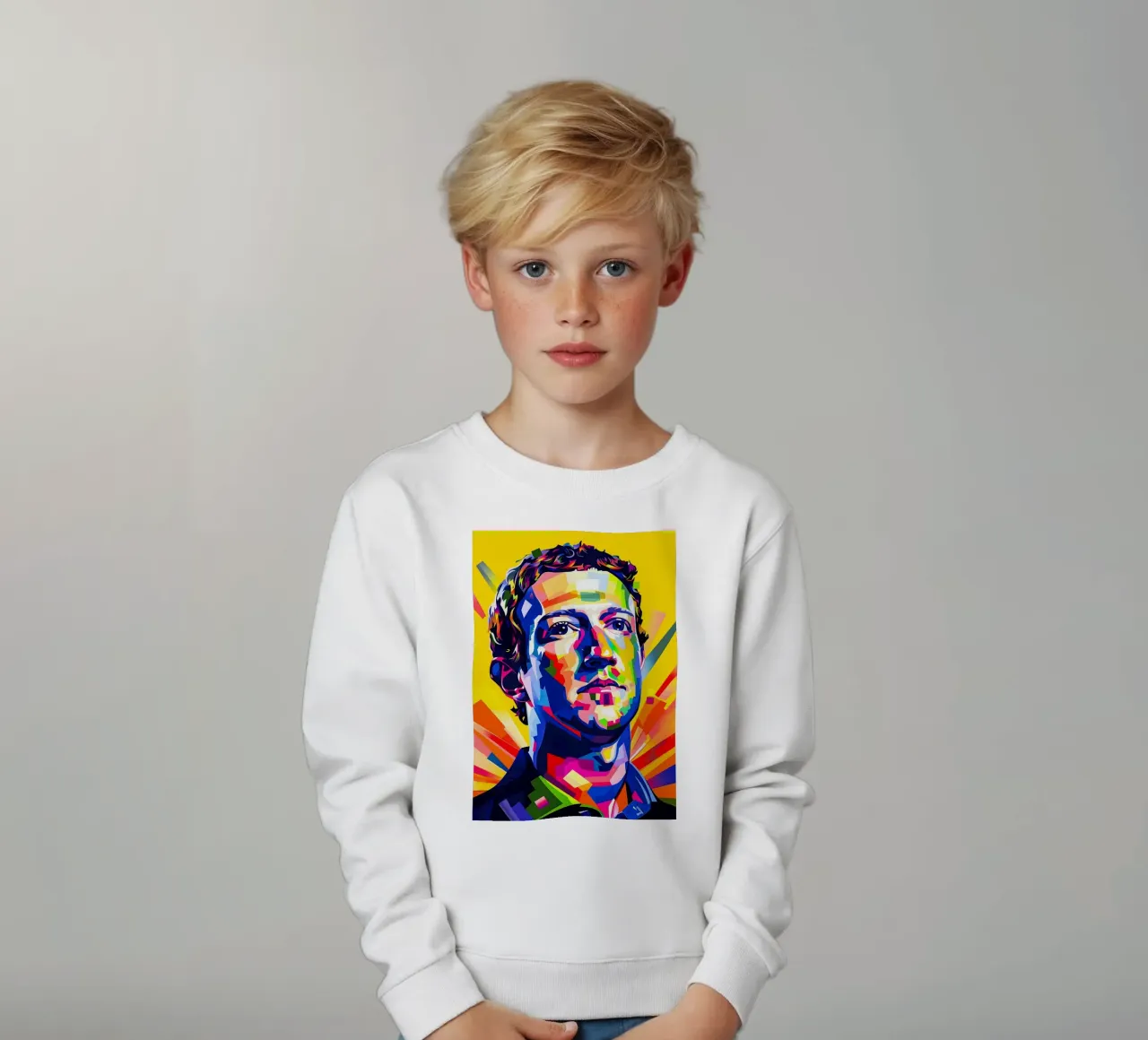Mark Zuckerberg felpa bambino da HopeStudio